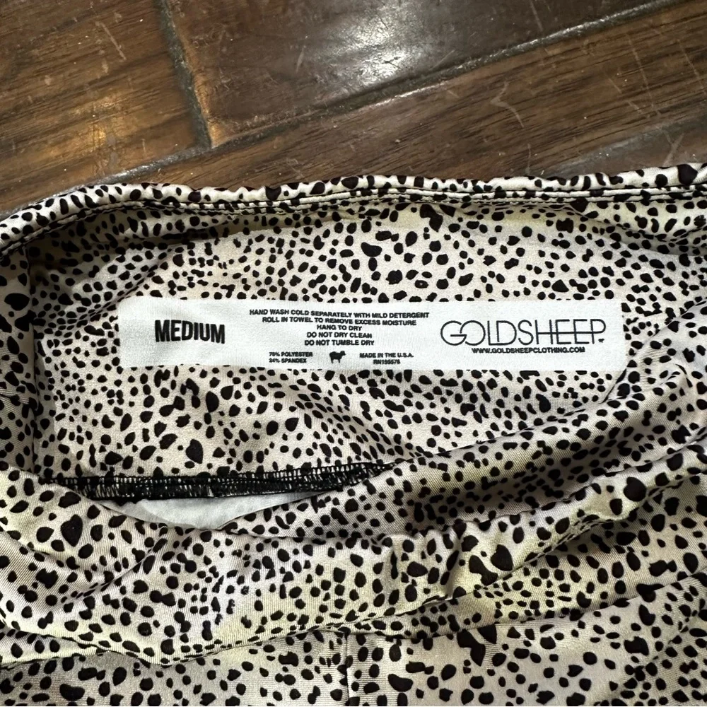 Goldsheep Black and White‎ Spotted Shorts